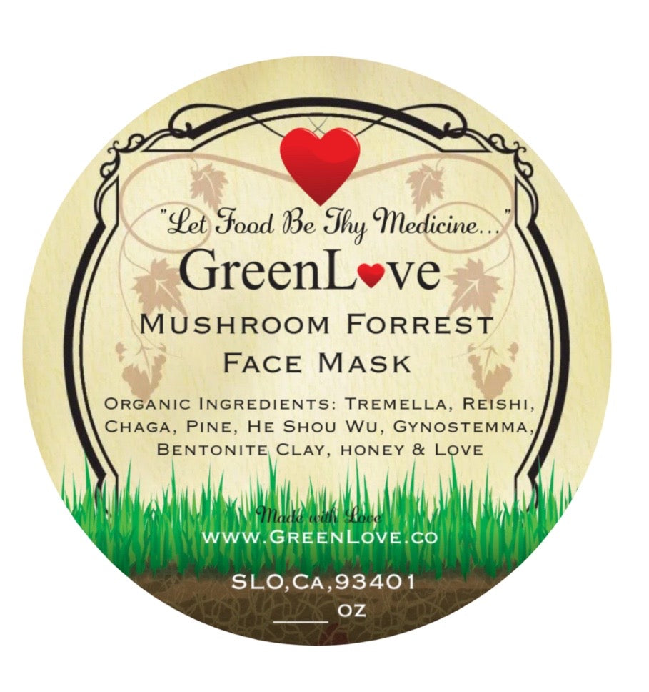 Mushroom Forrest Face Mask