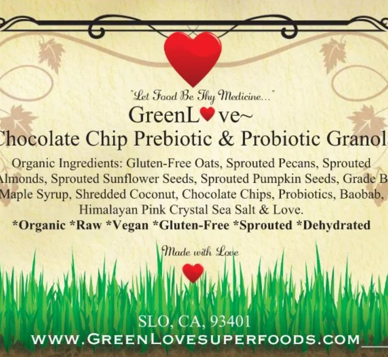 Chocolate Chip Prebiotic & Probiotic Granola