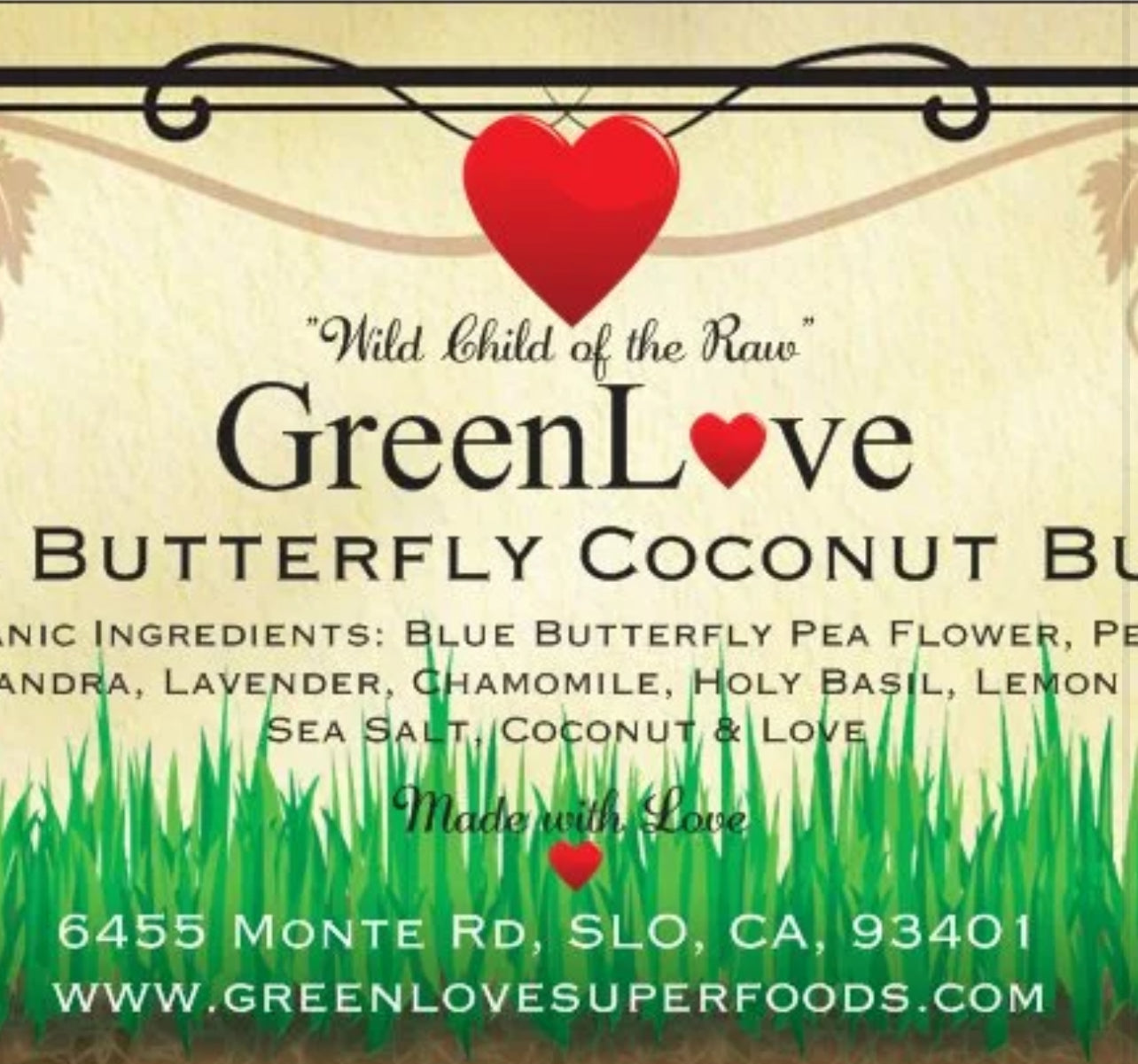 Blue Butterfly Coconut Butter