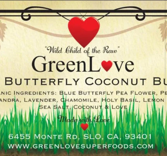 Blue Butterfly Coconut Butter