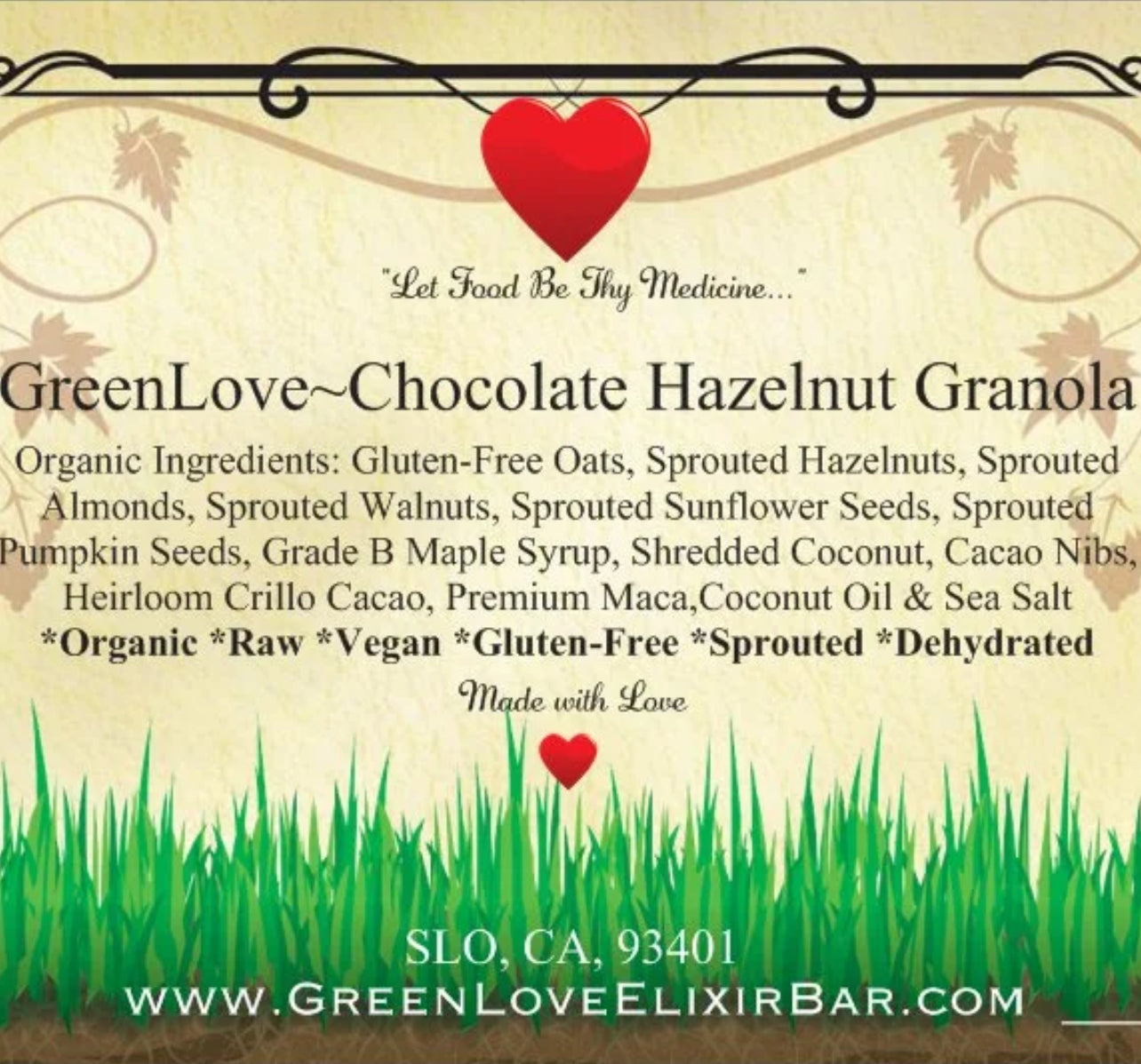 Chocolate Hazelnut Granola