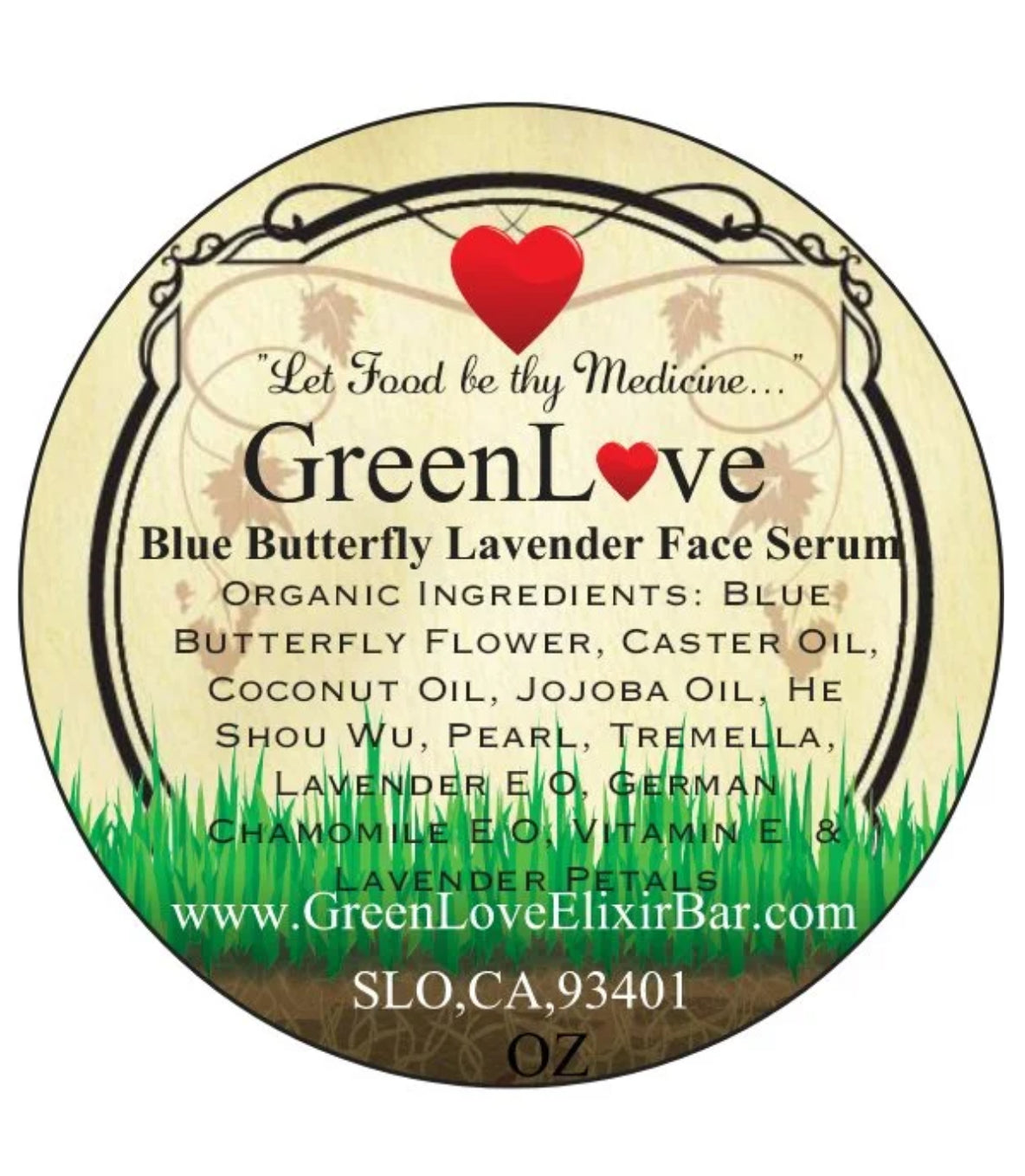 Blue Butterfly Flower & Lavender Face Serum
