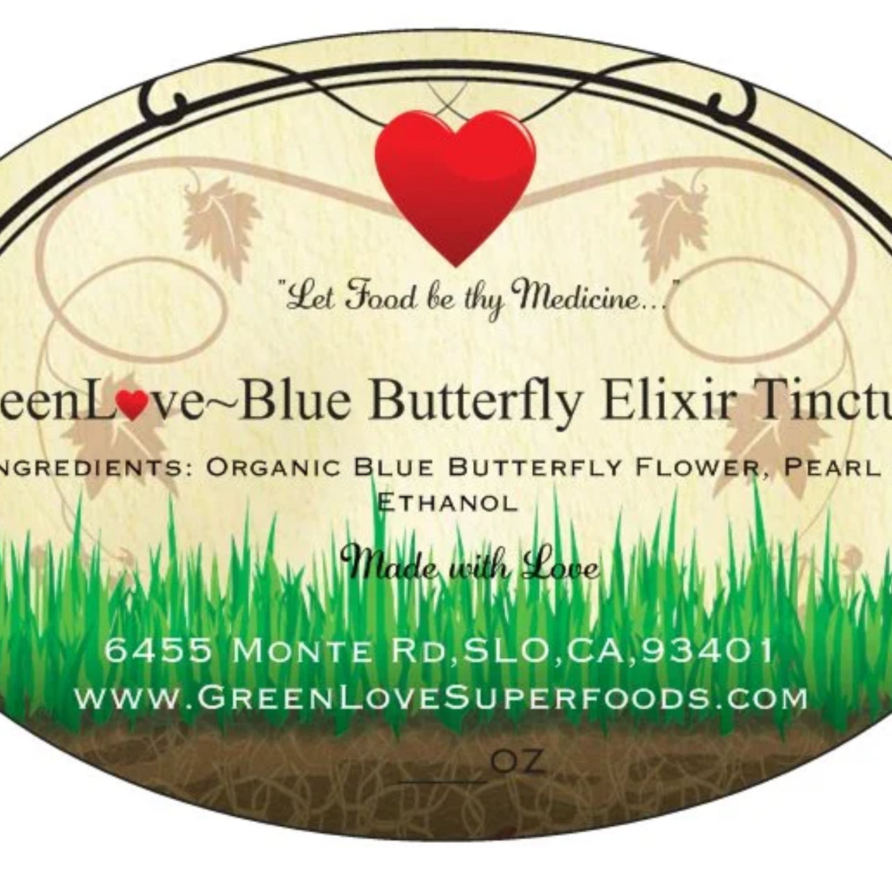 Blue Butterfly Elixir Tincture