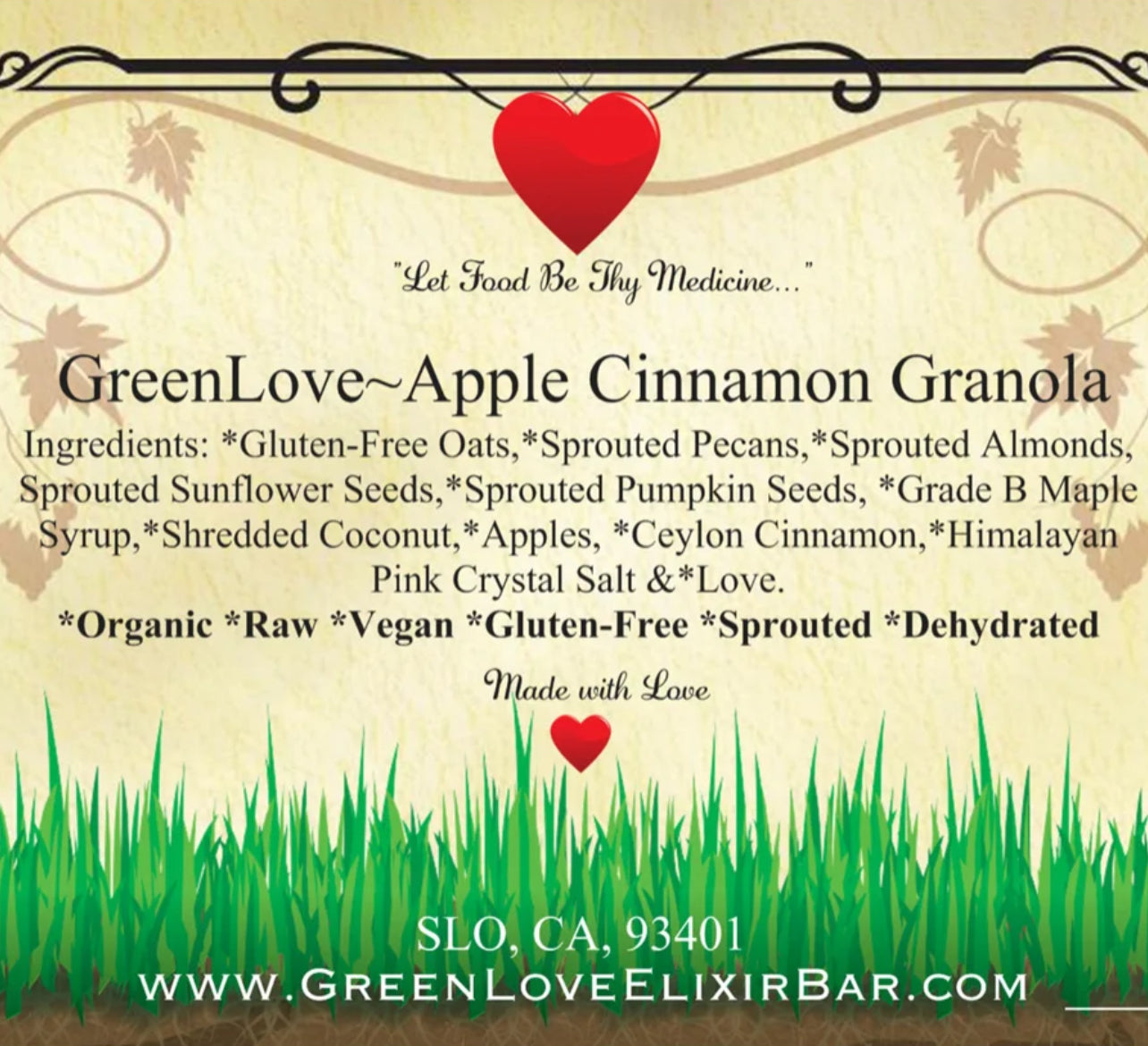 Apple Cinnamon Granola