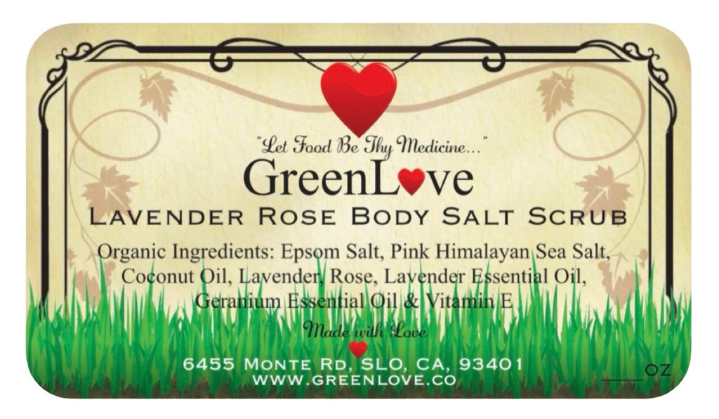 Lavender Rose Body Salt Scrub