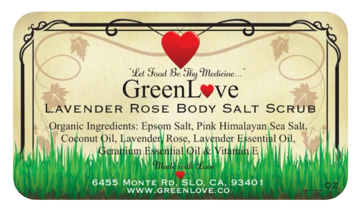 Lavender Rose Body Salt Scrub