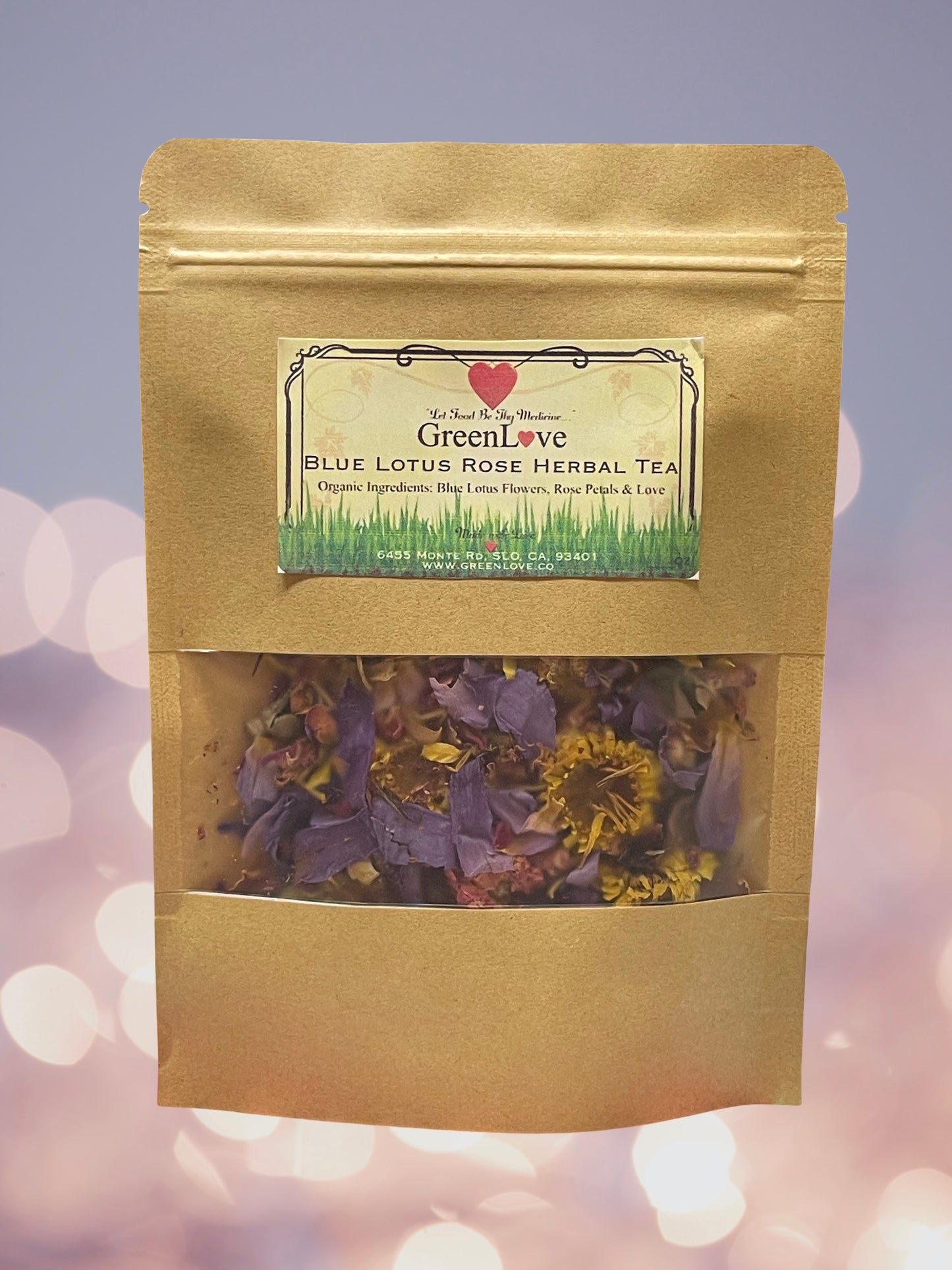 Blue Lotus Rose Herbal Tea