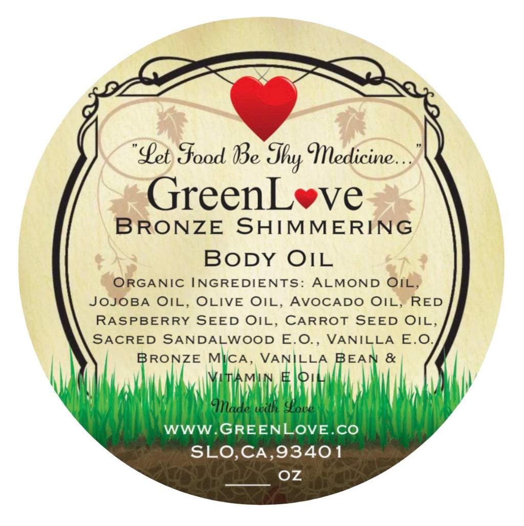 Bronze Shimmering Body Oil (Tanning Beach Oil)