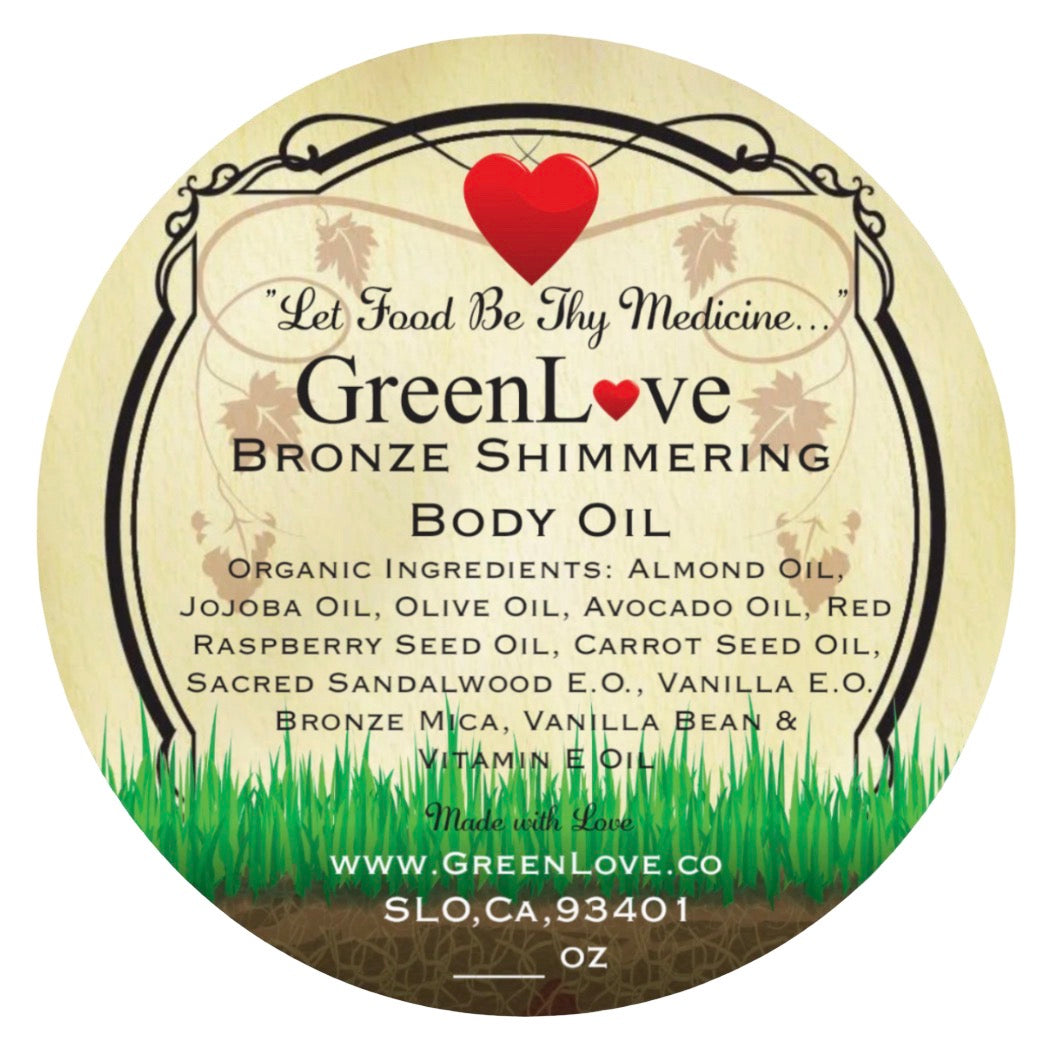 Bronze Shimmering Body Oil (Tanning Beach Oil)
