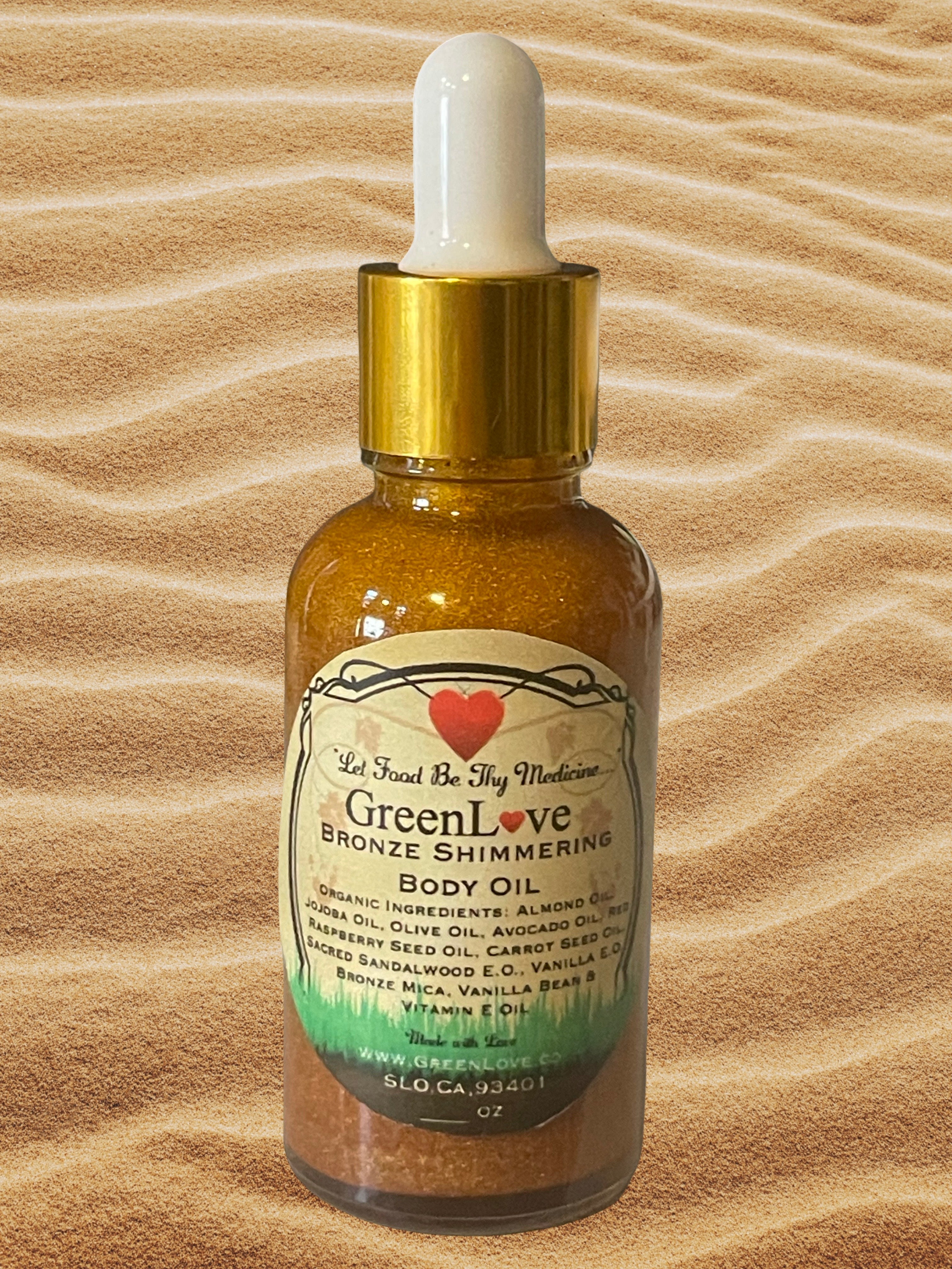 Bronze Shimmering Body Oil (Tanning Beach Oil)