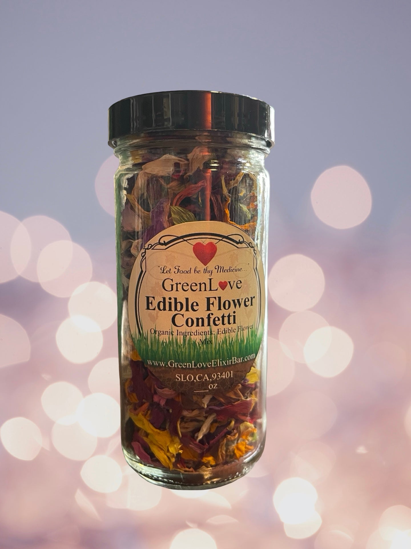 Edible Flower Confetti -dahlia, hops, zinnia & cosmos